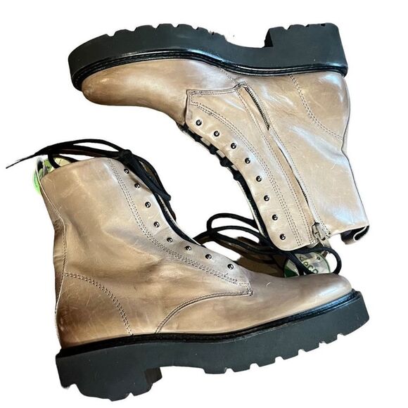 Paul Green Joan Taupe Lace Up Bootie NWOB Size 3 1/2 or US 6 - Picture 4 of 7